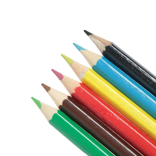 Карандаши 6 цветов Calligrata МИНИ, Машинка, деревянные, шестигранные  фото 3