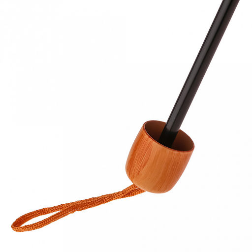 Зонт механический Моно плащевка, 8 лучей, д/купола 98см, 3 сложения, 24см в сложенном виде, пластмассовая ручка, баклажановый, 230гр (Китай) - Домашняя Мода фото 5