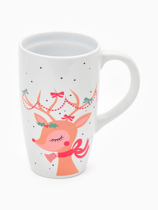 Кружка чайная новогодняя «Оленёнок», 530 мл