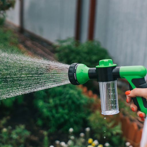 Пистолет для полива, 8 режимов, с колбой для мойки, быстросъёмное соединение, пластик - Simaland фото 3