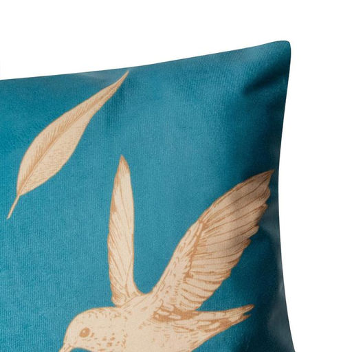 Наволочка декоративная Этель Птица 40х40 см, велюр, 100% п/э  фото 2