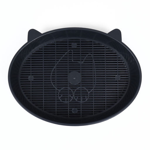 Туалет для кошек «Киса, 36×27×6 см, с сеткой, пластик, серый микс