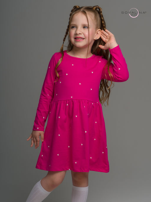 Платье Эля сердечки барби - Sovalina фото 11