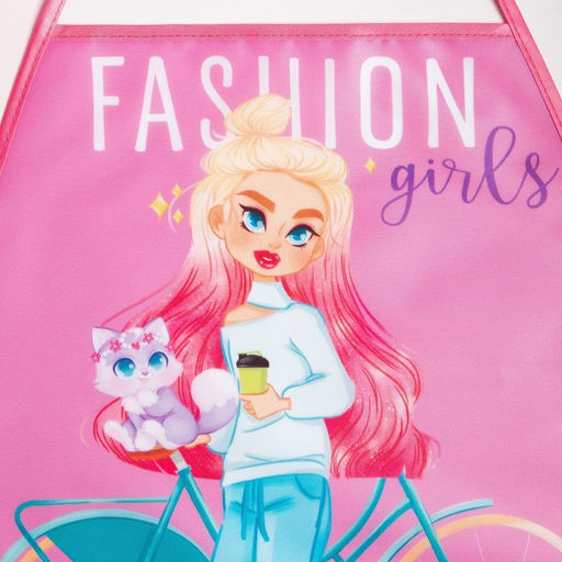 Фартук с нарукавниками детский Этель «Fashion girl», 49×39 см
