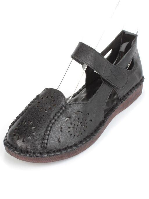 08-5008-1 BLACK Босоножки женские (натуральная кожа)