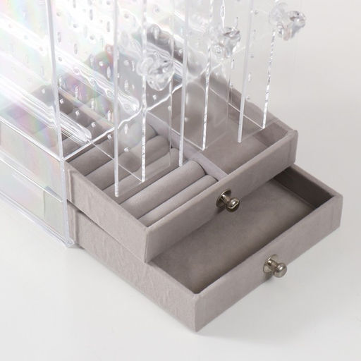 Шкатулка для украшений пластик Колонна 24,5х13х13,5 см - Simaland фото 3