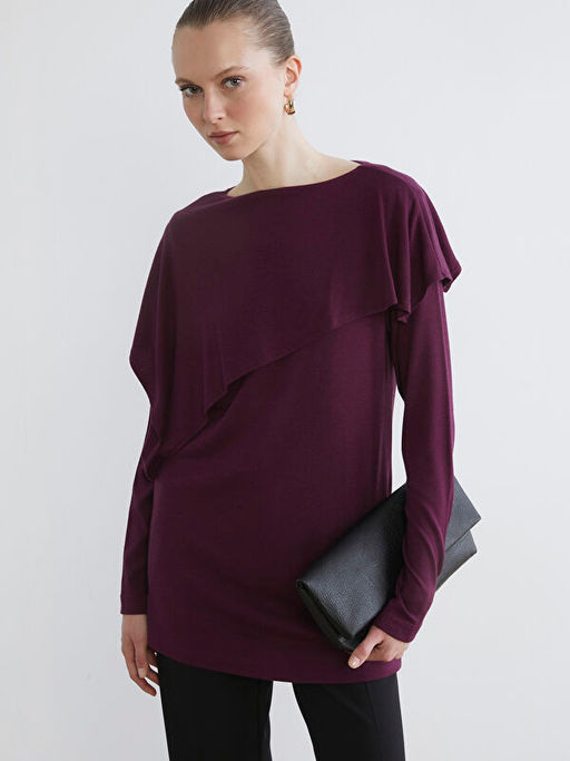 Bisiklet Yaka Oversize Kad?n Tunik