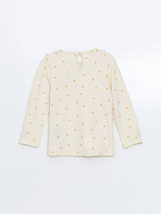 Bebe Yaka Puantiyeli K?z ?ocuk Ti??rt