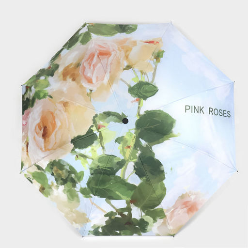 Зонт механический Пейзаж, эпонж, 4 сложения, 8 спиц, R = 48 см, цвет МИКС - Simaland фото 8