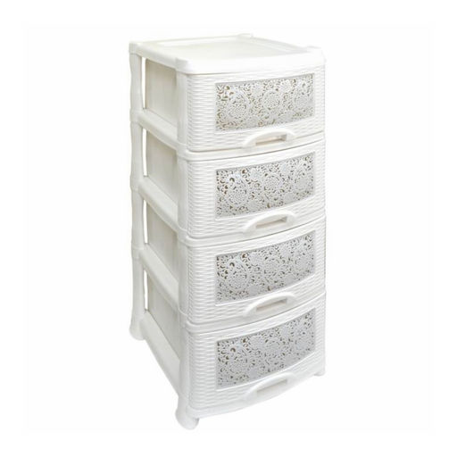 Комод 4-секц.БЕЗ ДЕКОРА "Плетенка", "Ромашка", "Орнамент", "Ажур" арт. 0354/26/21/406/401