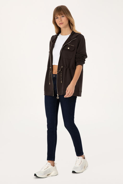 Kad_n Koyu Kahverengi Sweatshirt - U.s. polo assn фото 4