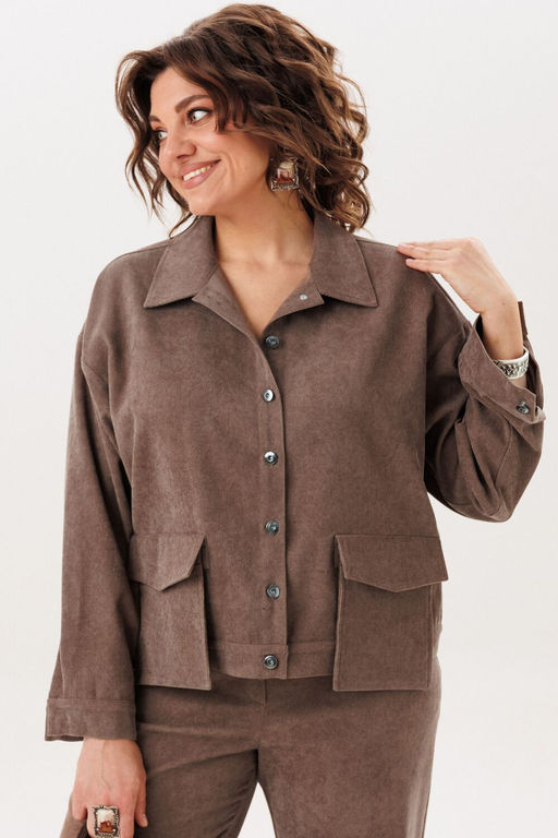 Жакет ANELLI 1528.2 жареный миндаль  фото 7