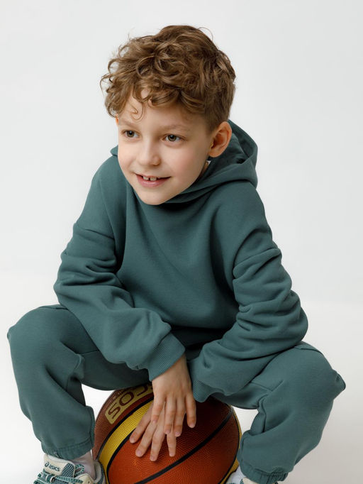 КР 302803/темный малахит к626 джемпер (худи) для мал