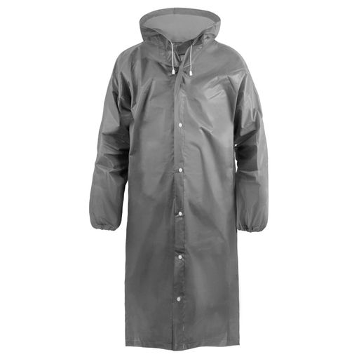 Дождевик-плащ EVA серый на кнопках, рукав на резинках EVA12GR - Komfi фото 2