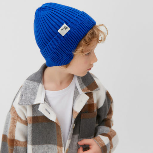 Шапка детская KAFTAN, синяя, размер 52-54 (5-7 лет)