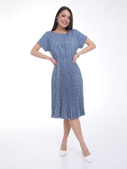 Платье Сабрина (гофре,блу) - Diolche фото 3