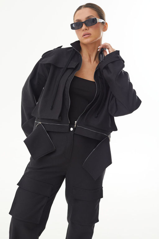 Куртка AURA 7029-170 черный  фото 5