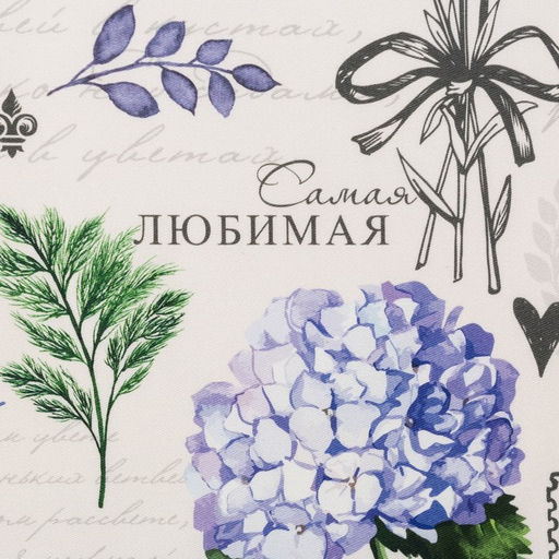 Полотенце Этель Любимая бабушка 40х73 см, 100% хлопок, саржа 190 г/м2  фото 3