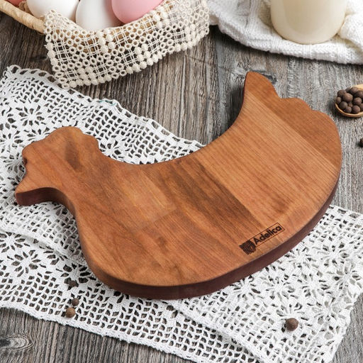 Подставка для яиц пасхальных Adelica «Ряба», 6 отделений, 20×25×1.8 см, дерево массив берёзы