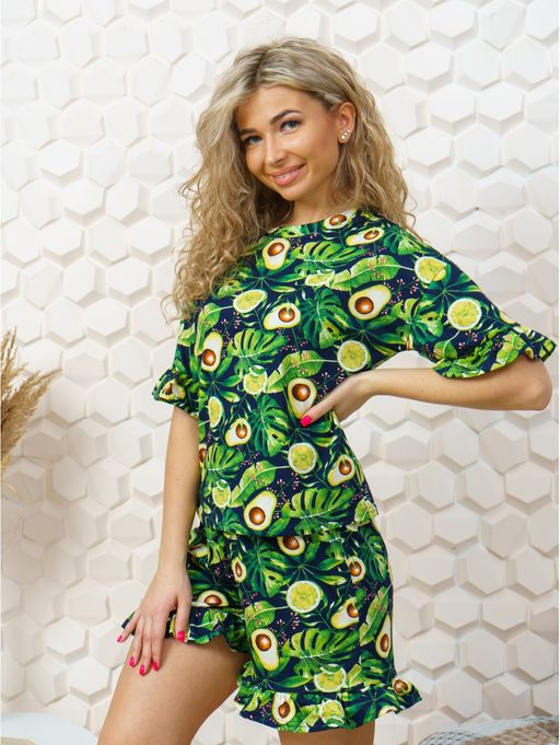 Мальта пижама женская (темно-синий) - Lovetex фото 6