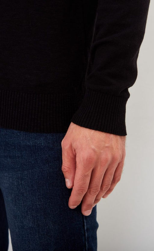 Водолазка мужская F021-15608 черная - Fine joyce фото 8