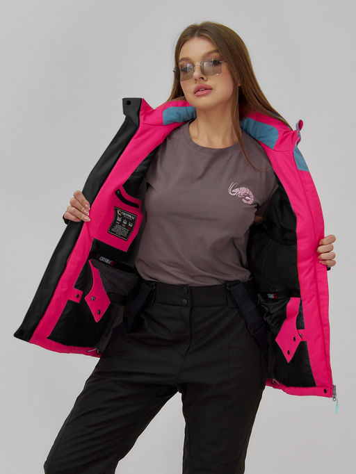 Горнолыжный костюм женский зимний черного цвета 07091Ch - Chunmai фото 12