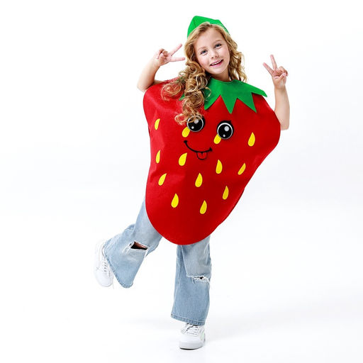 Карнавальный костюм «Весёлая клубника», фетр