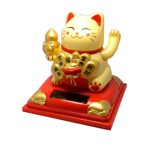 Манеки Неко кошка символ финансового благополучия 10cм