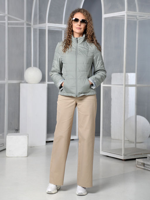 25122 Куртка серо-зеленый - Dizzyway фото 2