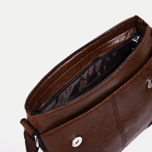 Сумка мужская, цвет коричневый - Simaland фото 5