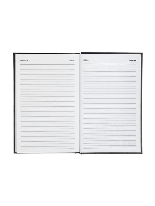 Ежедневник датированный Calligrata, А5, 2026, твёрдая обложка из бумвинила, 168 листов, чёрный