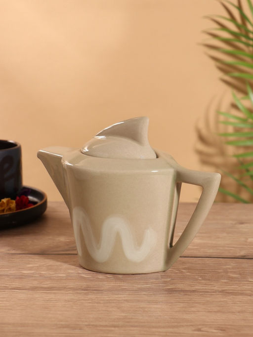 Чайник заварочный Акула, керамика, бежевый - Simaland фото 4