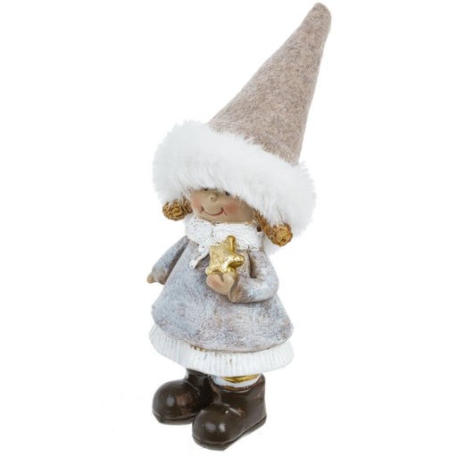 Фигурка декоративная "Девочка/Мальчик", L6 W5 H15 см, 2в.