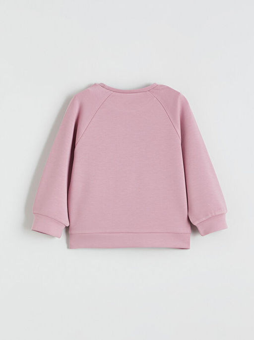 Bask?l? Soft Touch K?z ?ocuk Sweatshirt