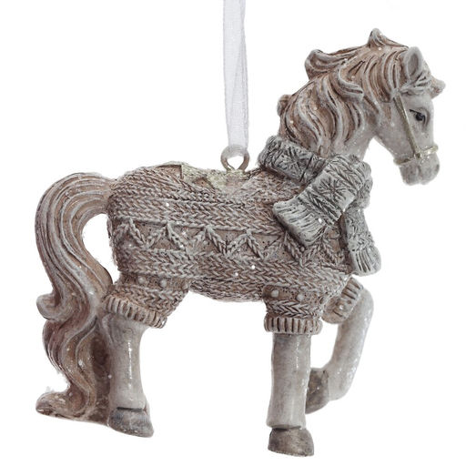 Фигурка декоративная подвесная "Лошадка", L8 W2,5 H8 см