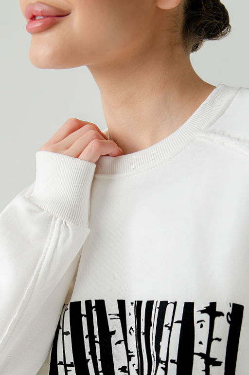 Арт. 151-35 Свитшот женский 44-50 (4 шт) Цвет:молочный - Калинка фото 25