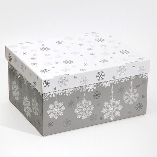 Коробка подарочная новогодняя складная Let it snow, 31?25.5?16 см, Новый год