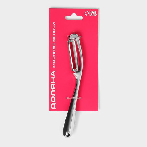 Овощечистка Доляна «Идея» нержавеющая сталь, цвет чёрный