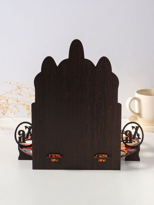 Подставка для кулича и 9 яиц Белый храм, красная, под кулич: 15.5 см, 25.5?22?25 см