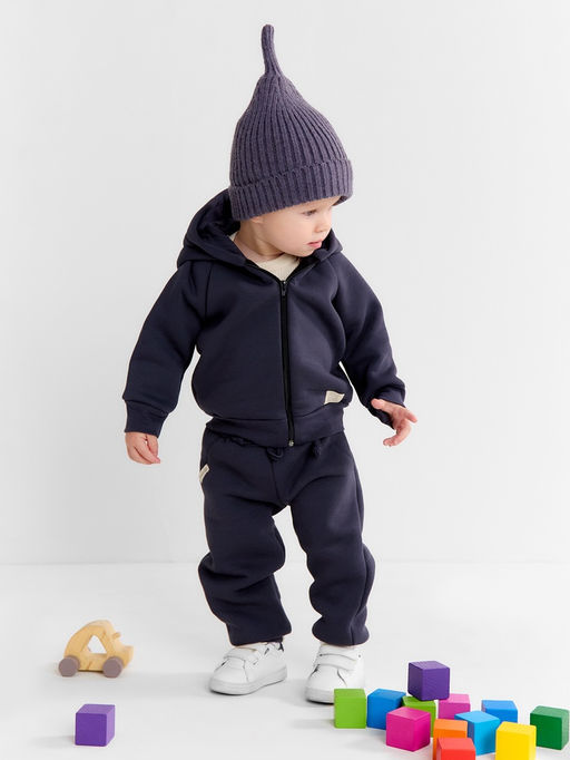 Шапка детская «Крошка Я», размер 46-48 см, серая