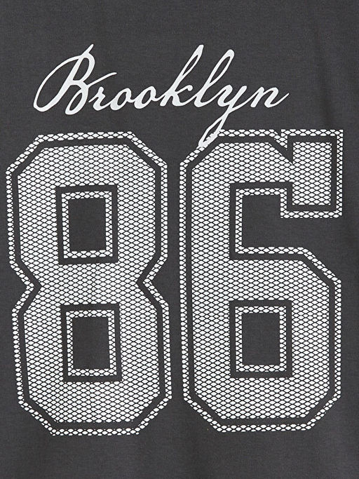 Bisiklet Yaka Bask?l? Erkek ?ocuk Ti??rt