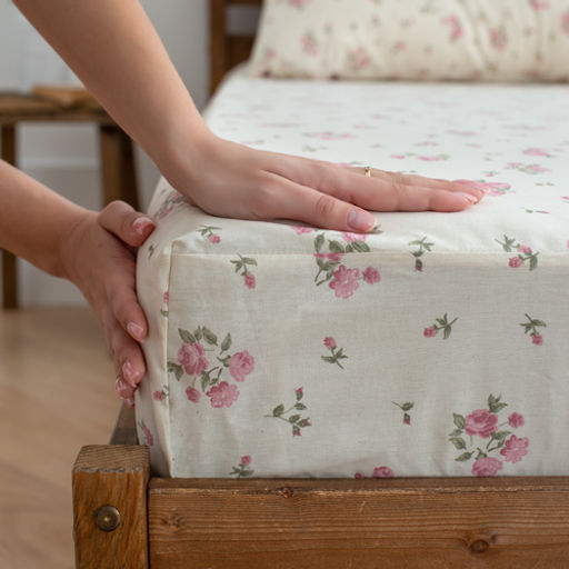 КПБ Чистый хлопок евро макси с простыней на резинке, наволочки 50х70, 100% хлопок, Мильфлер ВБ Пододеяльник 200х220; простыня на резинке 180х200х30; наволочка 50х70 (2шт) Евро с простыней на резинке 180х200х30 - Традиция фото 2