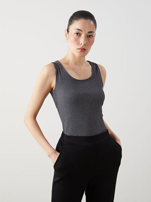 U Yaka ?izgili Kad?n Atlet