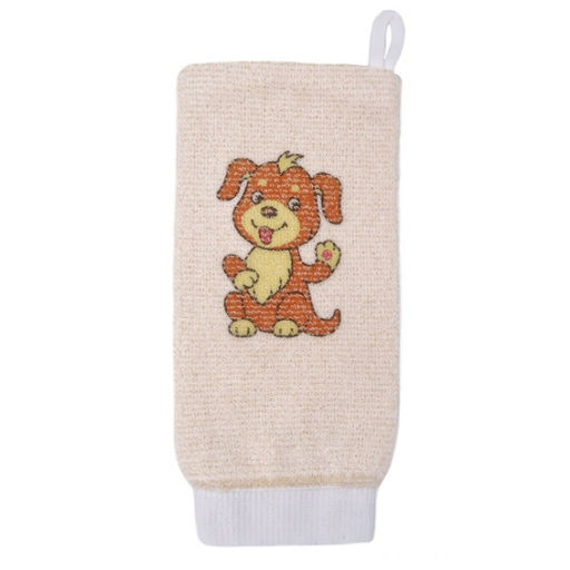 Мочалка детская рукавица из хлопка с рисунком 16333 - Vival фото 10