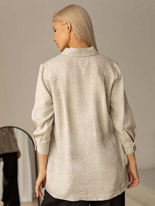 Рубашка лен 60%, вискоза 40% - Волтри фото 3