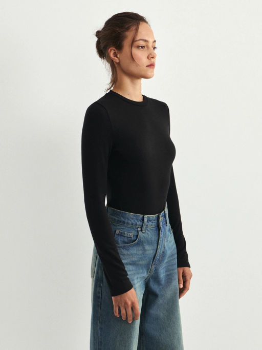 Боди с длинным рукавом из вискозы ZR2609013403-50 / Zarina