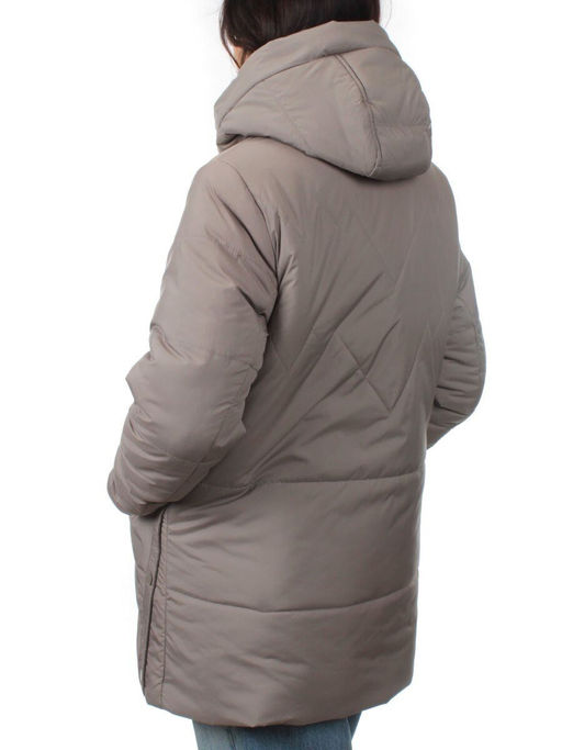 957 DK. BEIGE Куртка зимняя женская (верблюжья шерсть)