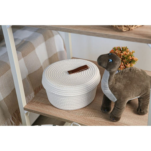 Корзина для хранения SL Home Бэлл, плетёная, ручной работы, малая, 252513.5 см, белая - Sima-land home фото 6