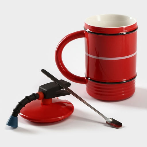 Кружка керамическая Lover Fire, 480 мл, цвет красный