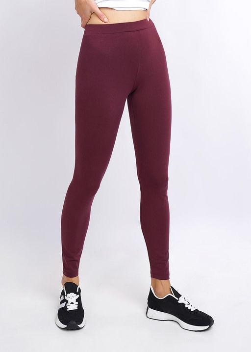 CLE LL002 Леггинсы жен.длинные т.бордовый - Clever wear фото 3